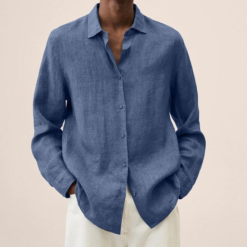 Ivor Men's Oversized Shirt - flat lay