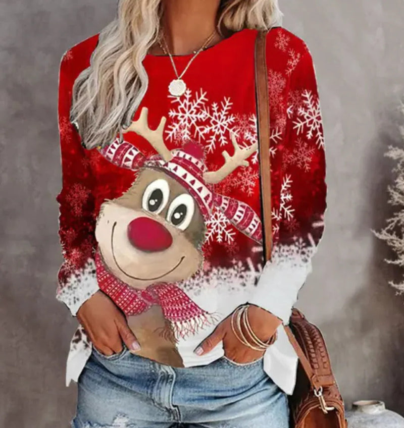 Tamsin Women's Sweater | Black, Red