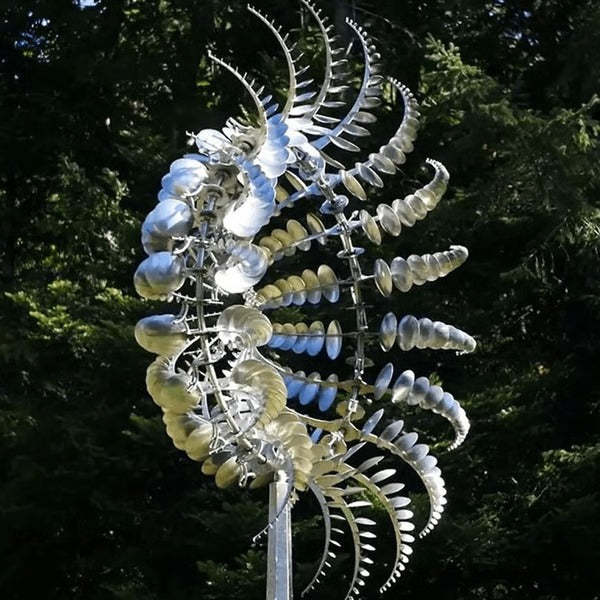 Birch Solar Wind Spinner - styled view