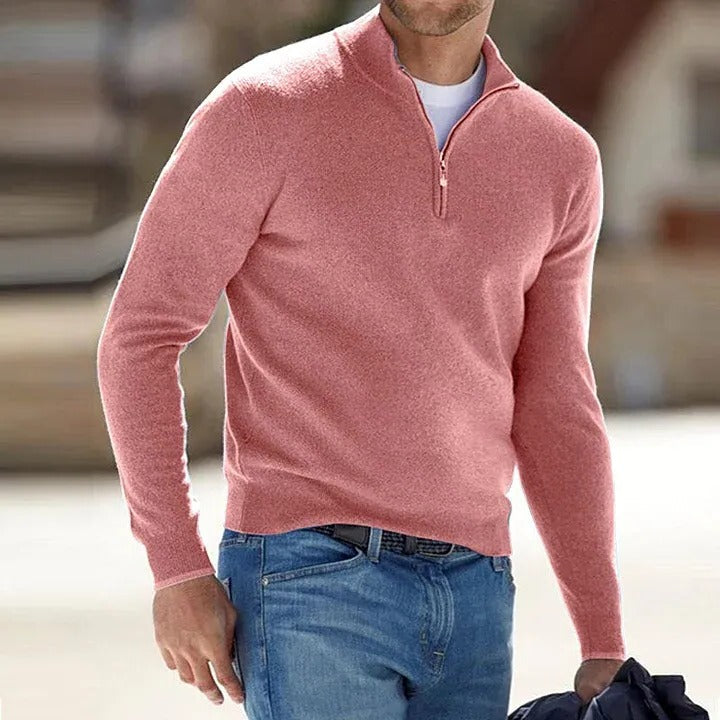 Sawyer Men's Sweater | Cashmere, Zipper