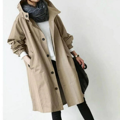 Astrid Women's Trench Coat - flat lay