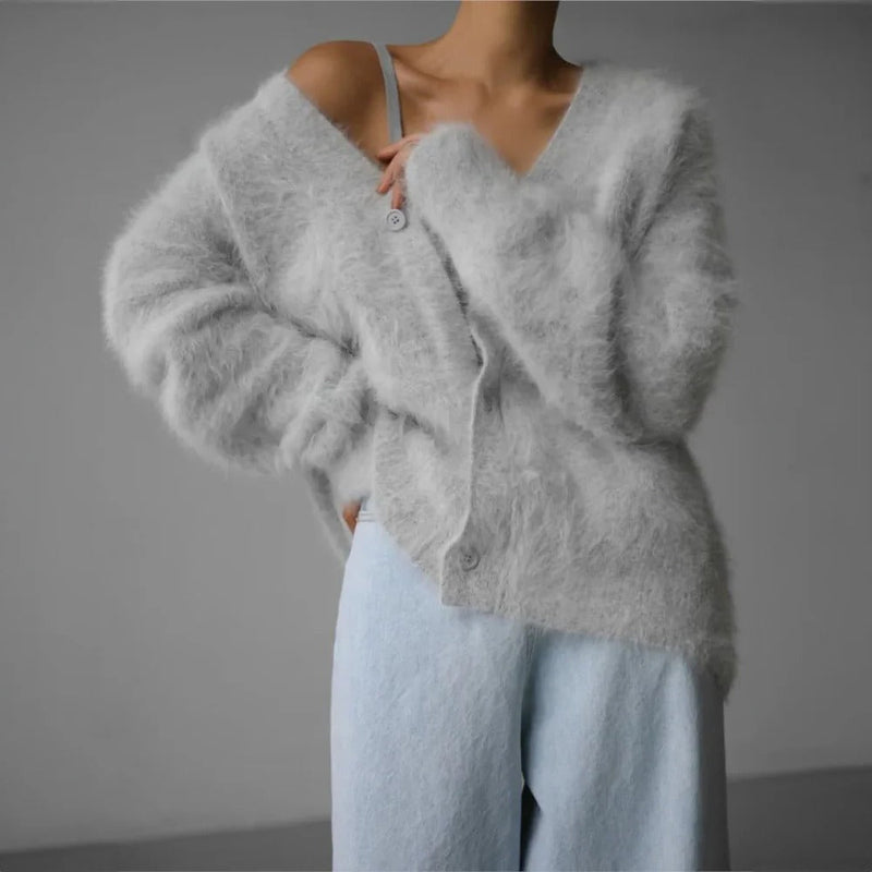 Verity Women's Cardigan - fabric and finish detail