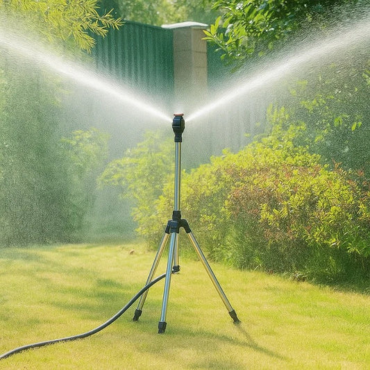 Juniper Portable Tripod Sprinkler - front view
