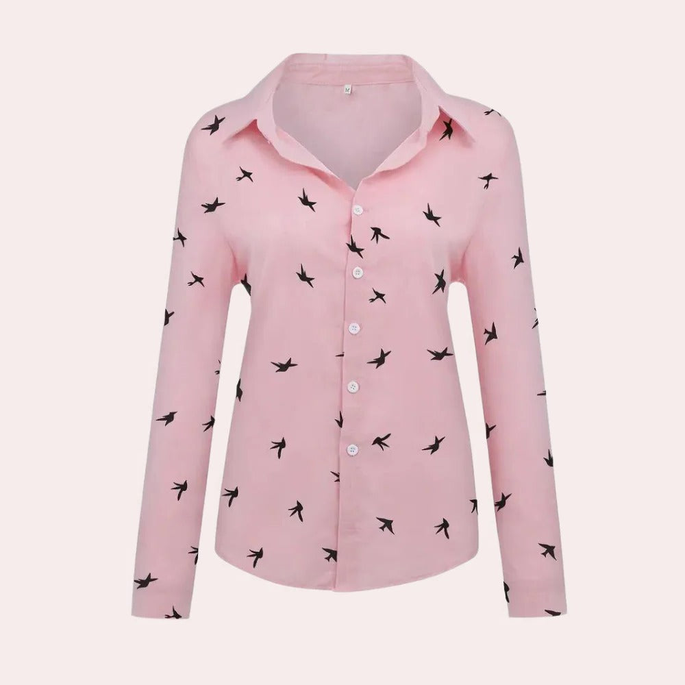 Fleur Women's Shirt - fabric and finish detail