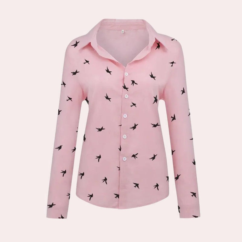 Fleur Women's Shirt - fabric and finish detail