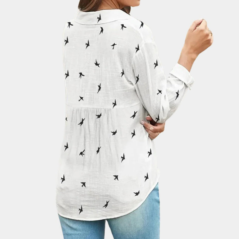 Fleur Women's Shirt - full-length view