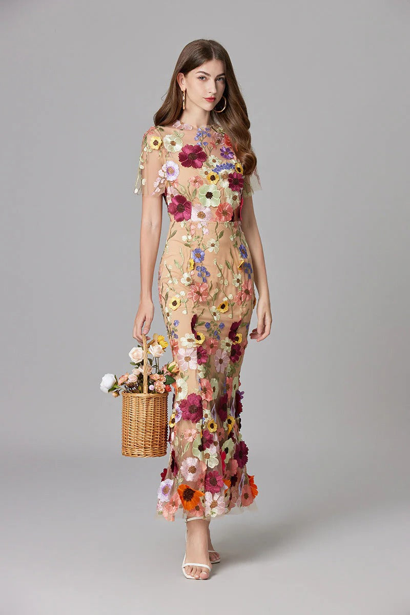 Xanthe Women's Floral Dress - styled view