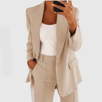 Giselle Women's Blazer - fabric and finish detail
