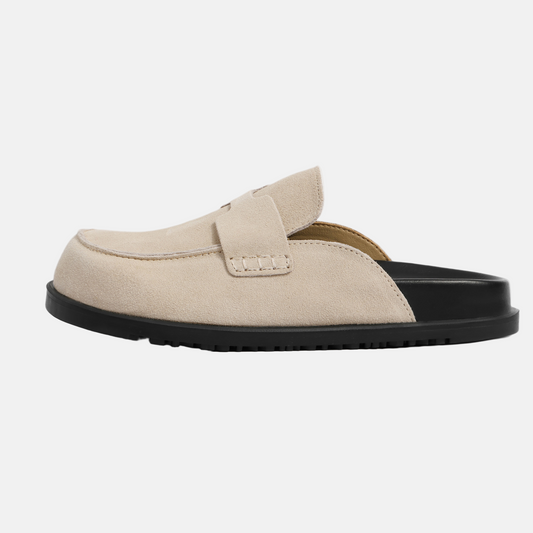 Liana Women's Suede Slippers - styled view