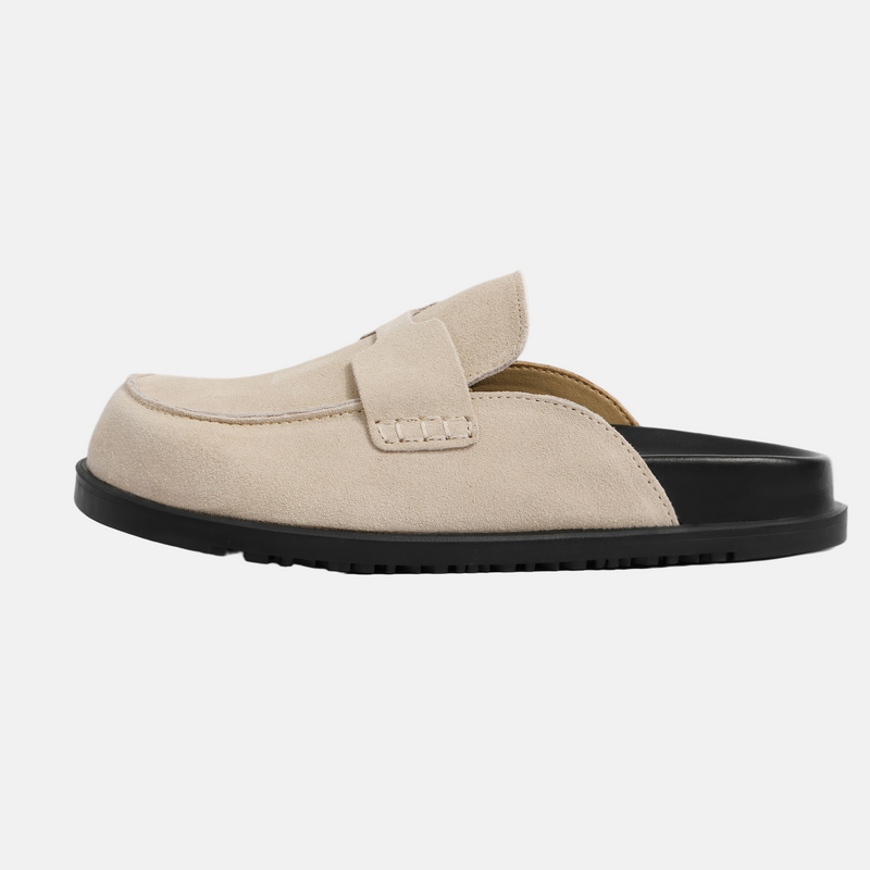 Liana Women's Suede Slippers - styled view