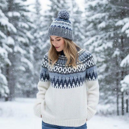 Fleur Women's Sweater - back view
