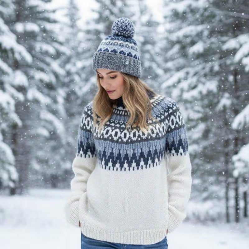 Fleur Women's Sweater - back view