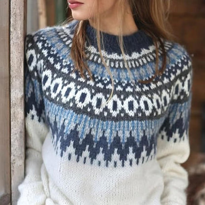 Fleur Women's Sweater - fabric and finish detail