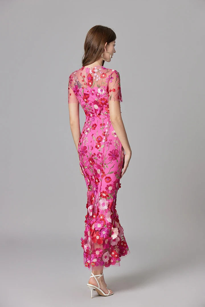 Xanthe Women's Floral Dress - shown in use