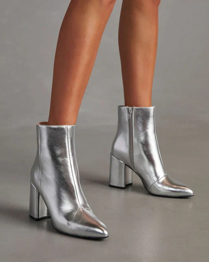 Hattie Women's Ankle Boots | Metallic