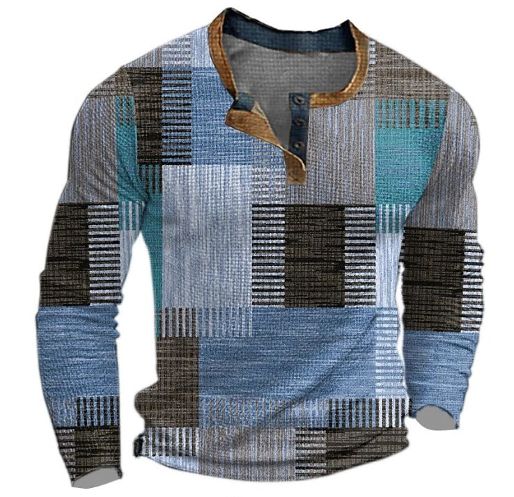 Caleb Men's Sweater - fabric and finish detail