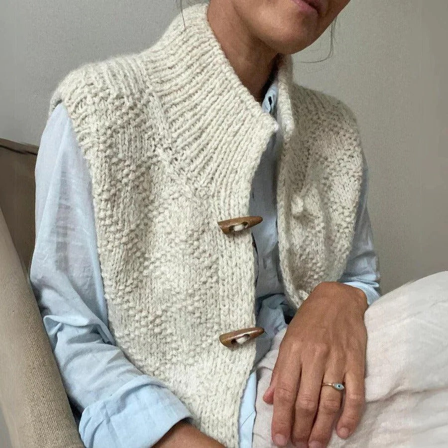 Opal Women's Vest - fabric and finish detail