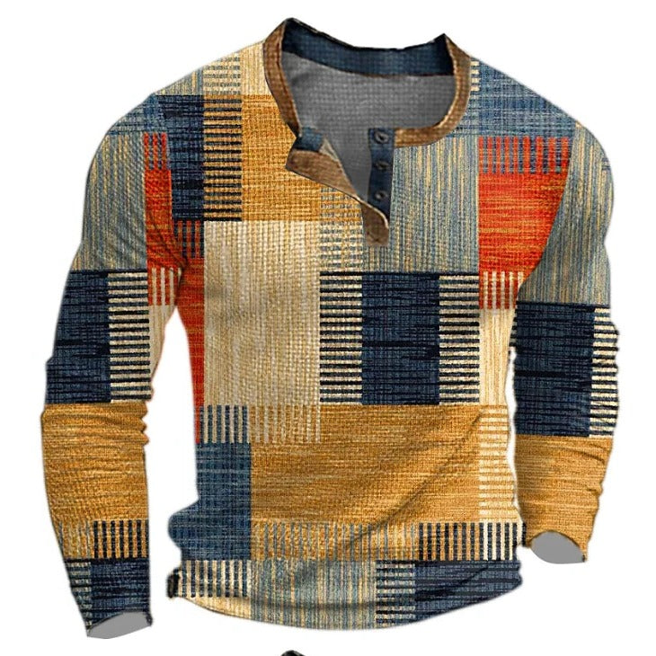 Caleb Men's Sweater | Grey, Blue