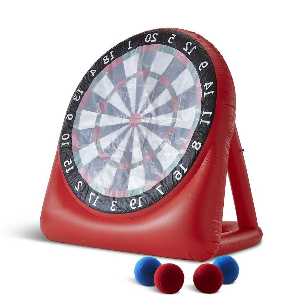 Birch Portable Soccer Dartboard - styled view