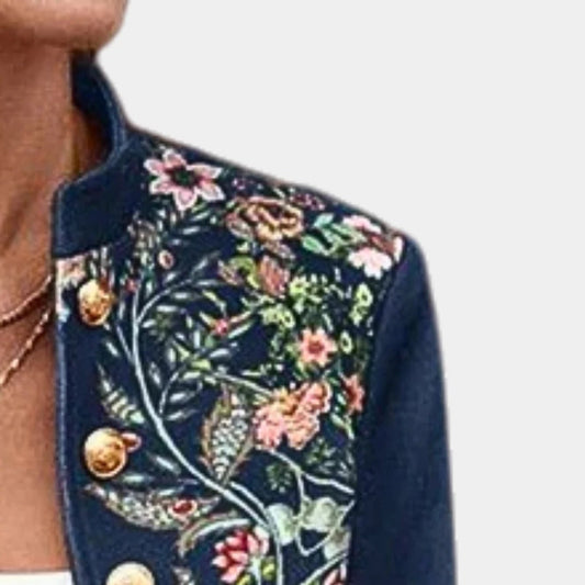 Vienna Women's Floral Blazer - styled view