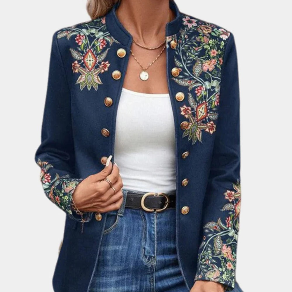 Vienna Women's Floral Blazer - full-length view
