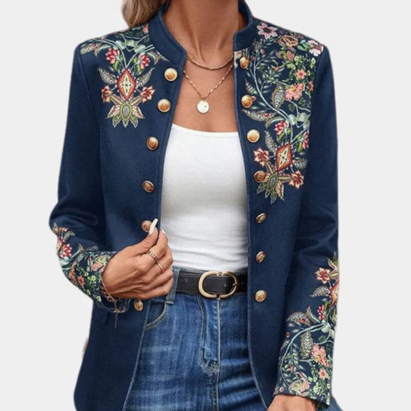 Vienna Women's Floral Blazer - full-length view