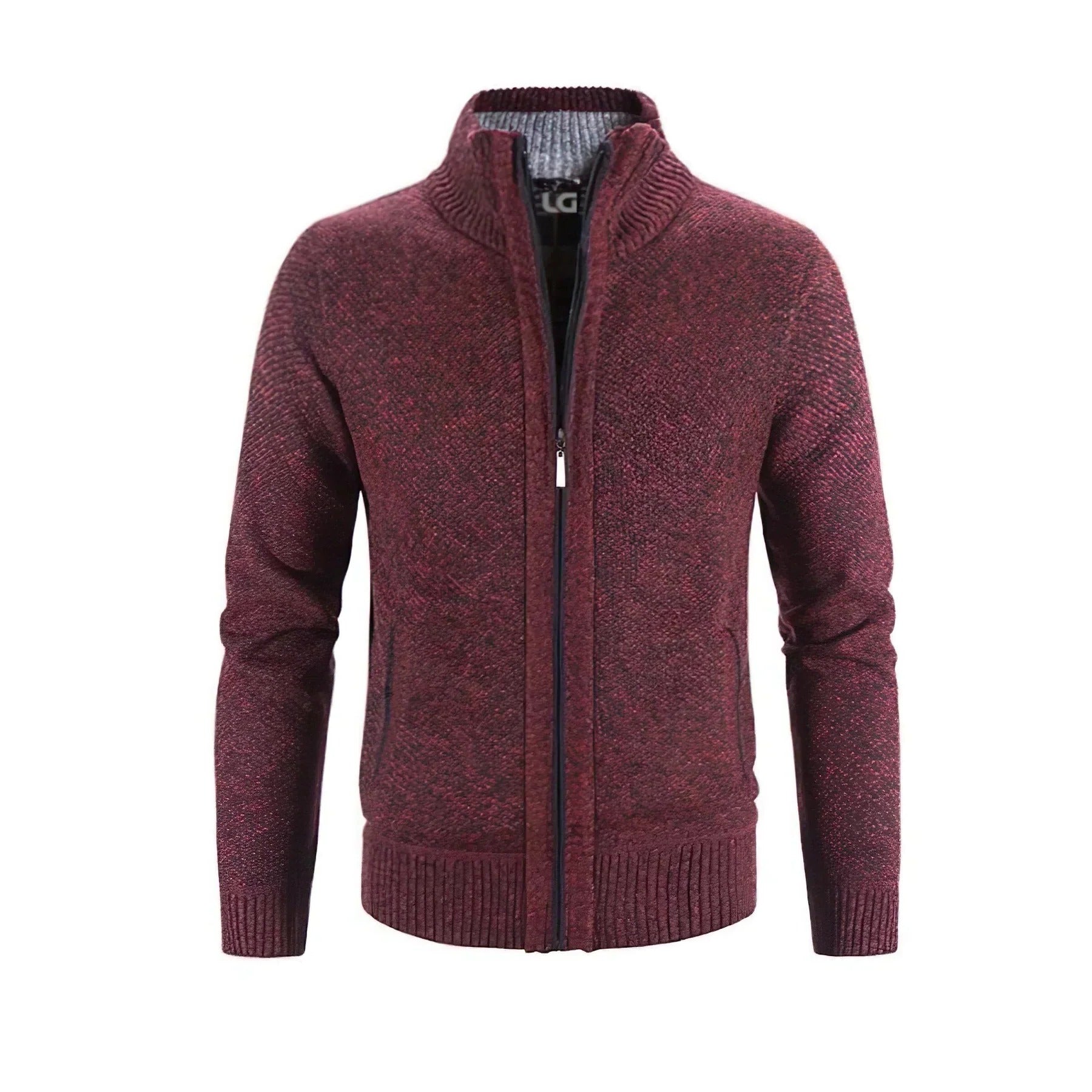 Nico Men's Cardigan - fabric and finish detail