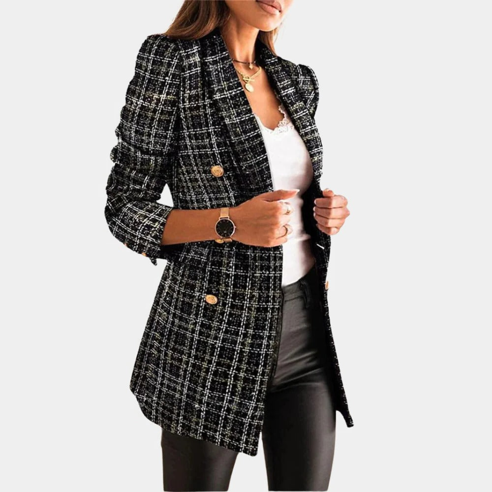 Verity Women's Blazer - fabric and finish detail