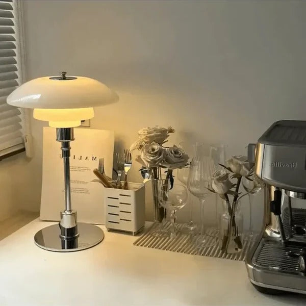 North LED Table Lamp | White, Gold