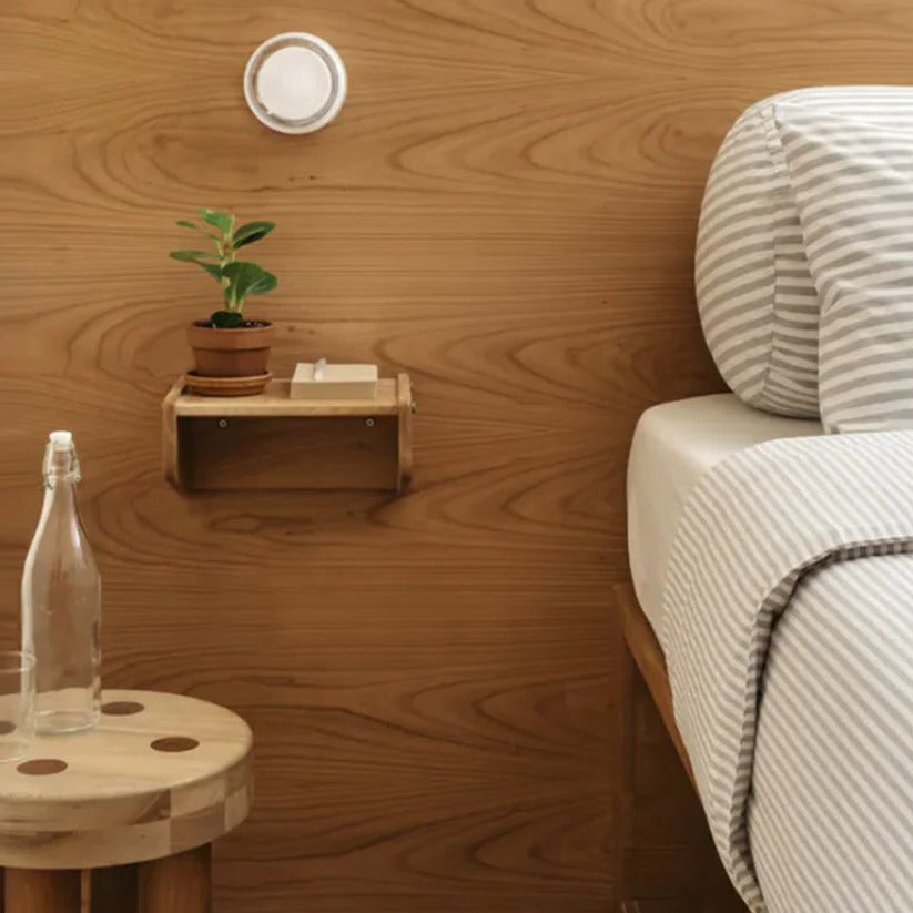 Willow LED Wall Sconce - fabric and finish detail