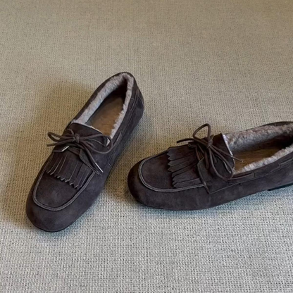 Ines Women's Loafers - fabric and finish detail