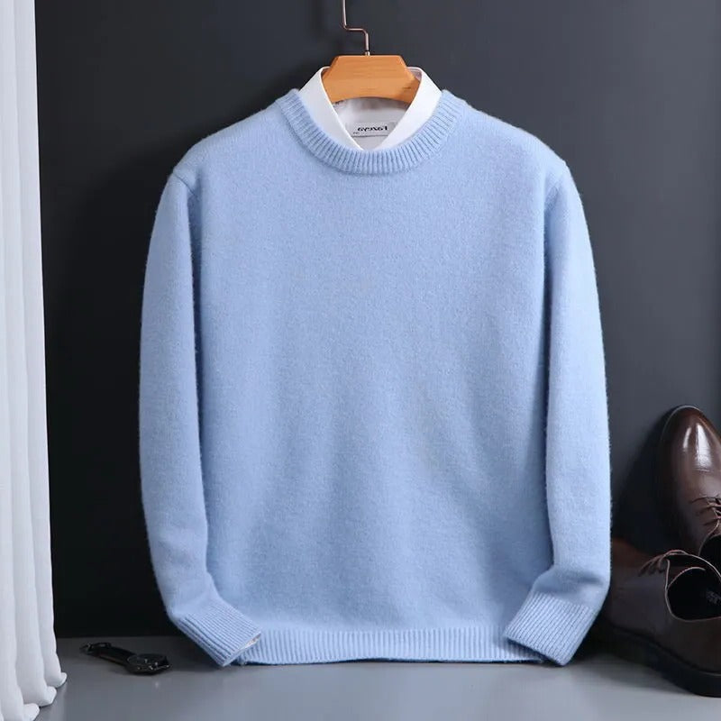 Gideon Men's Sweater - fabric and finish detail