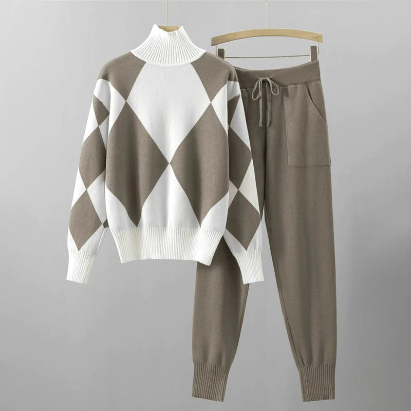 Mabel Women's Sweater | Black, Beige