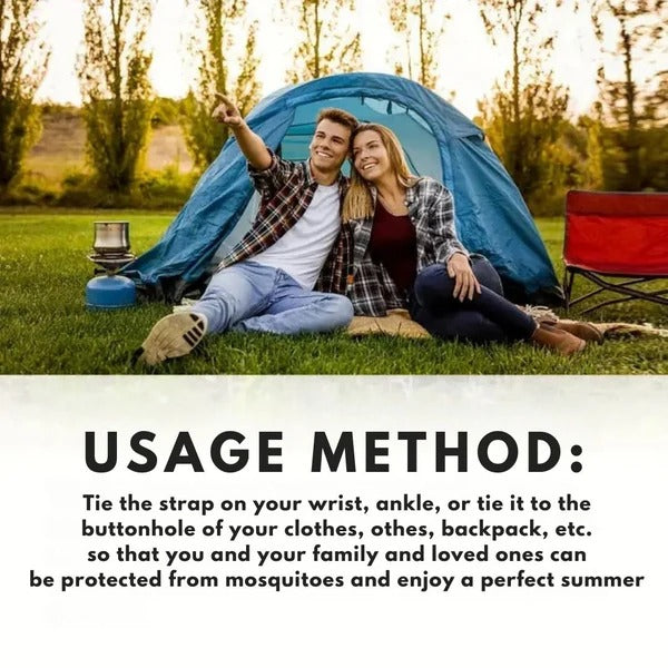 Quarry Portable Repellent Wristband - full-length view