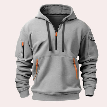 Isaac Men's Hoodie - flat lay