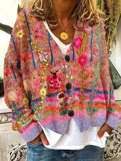 Genevieve Women's Cardigan - fabric and finish detail
