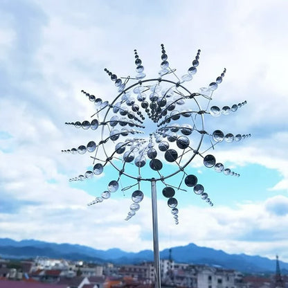 Birch Solar Wind Spinner - full-length view