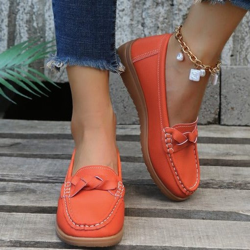 Genevieve Women's Loafers - fabric and finish detail