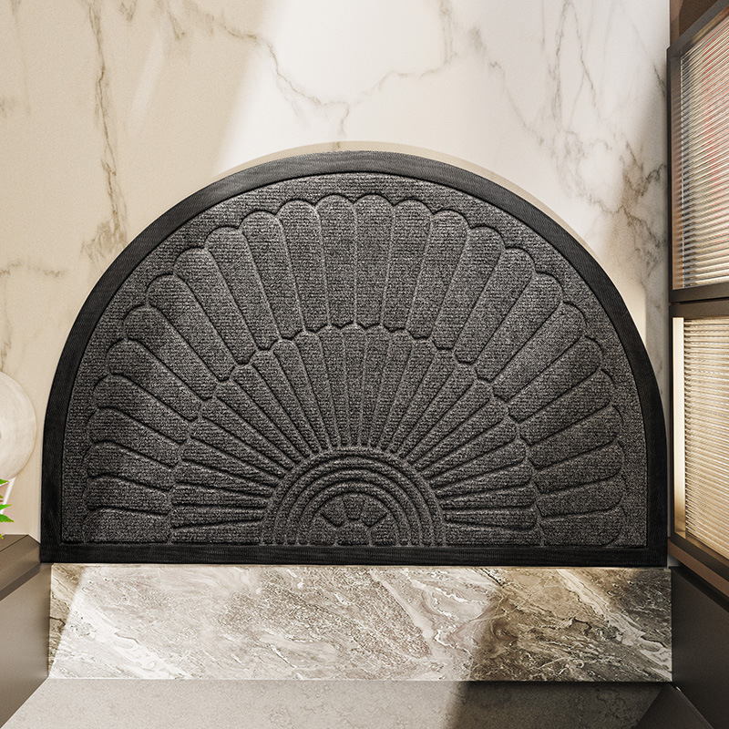 Semi-Circular Rubber Door Mat