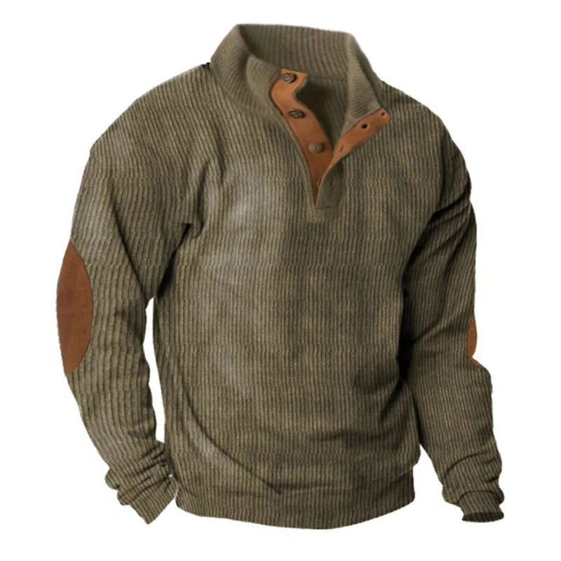Zane Men's Sweater | Beige, Green