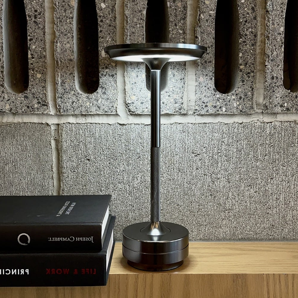 Ember LED Table Lamp - fabric and finish detail