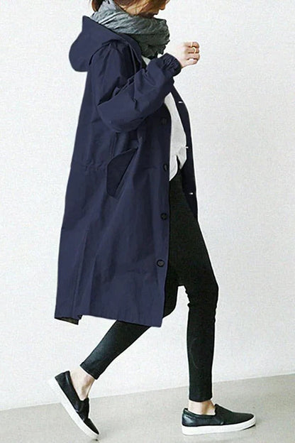 Sienna Women's Oversized Trench Coat - back view