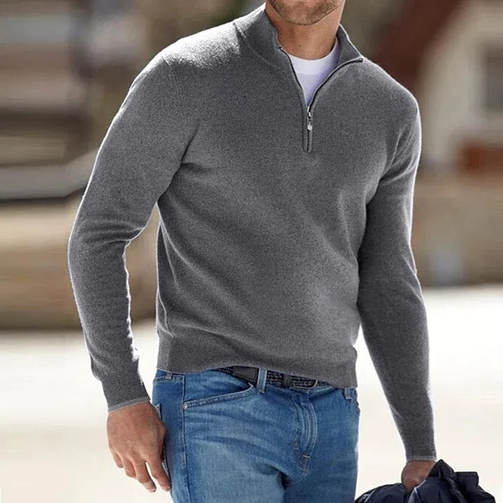 Sawyer Men's Sweater - fabric and finish detail