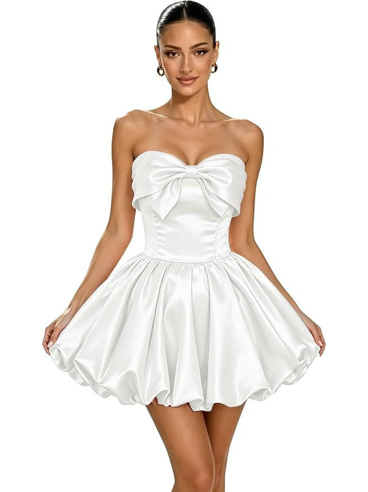 Quinn Women's Satin Dress - close-up detail