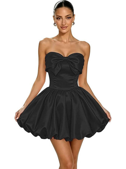 Quinn Women's Satin Dress - styled view