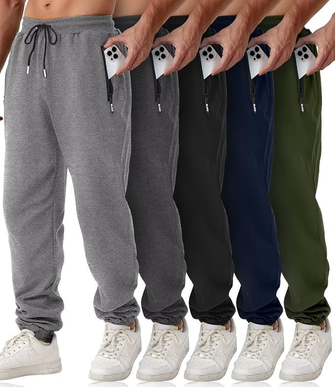 Gray Men's Joggers - styled view