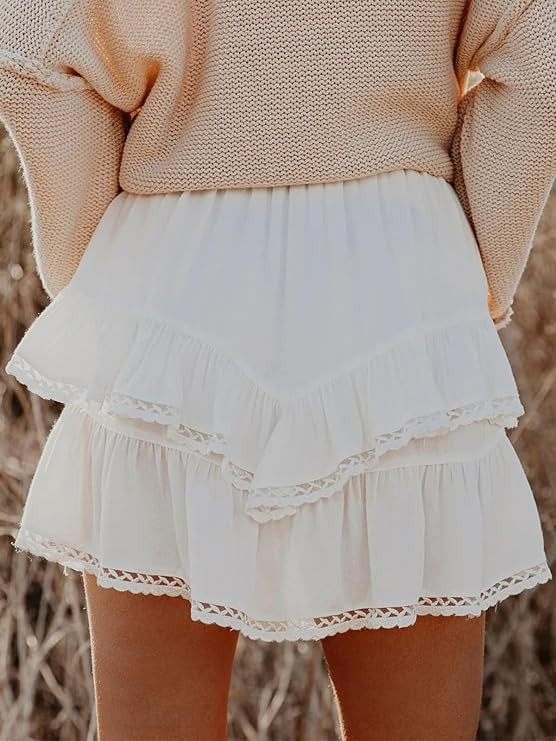 Delphine Women's Crochet Shorts - styled view