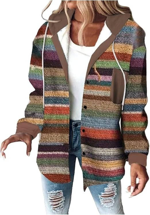 Dahlia Women's Plaid Jacket - shown in use
