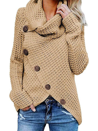 Eloise Women's Asymmetric Sweater - front view