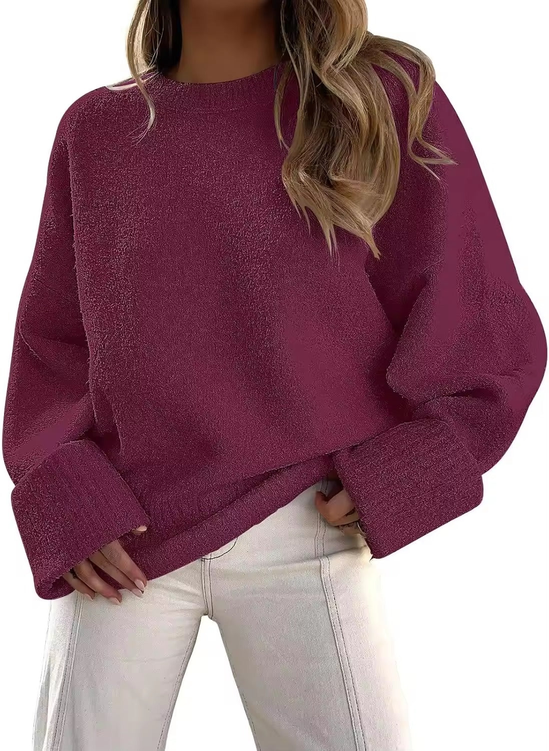 Dahlia Women's Oversized Sweater - flat lay